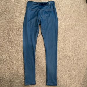 Calia Small Blue Faux Leather Yoga Pants